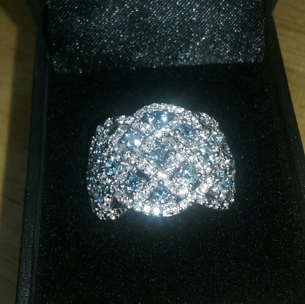 Aquamarine  Santa Maria ring